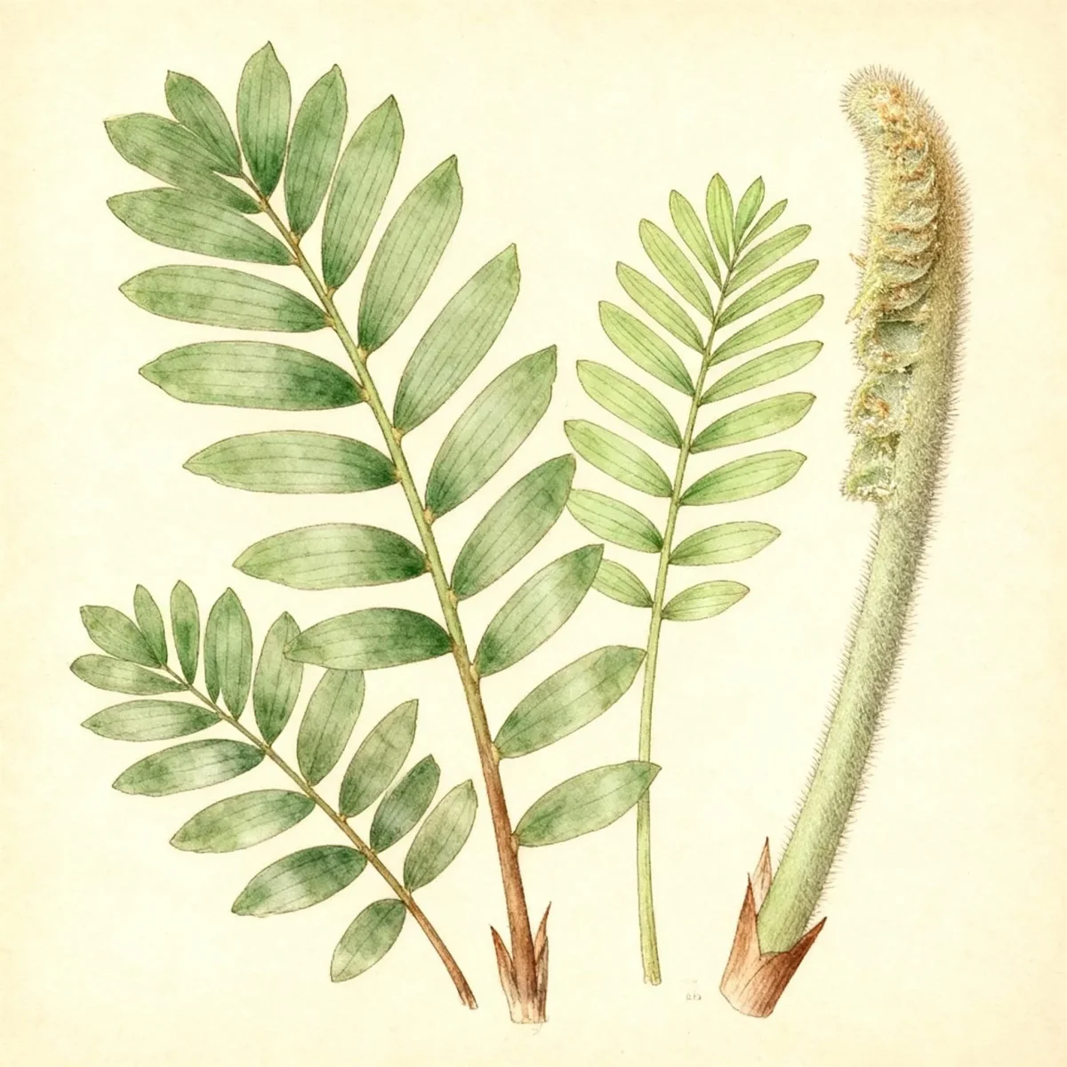 Cardboard palm (Zamia furfuracea)