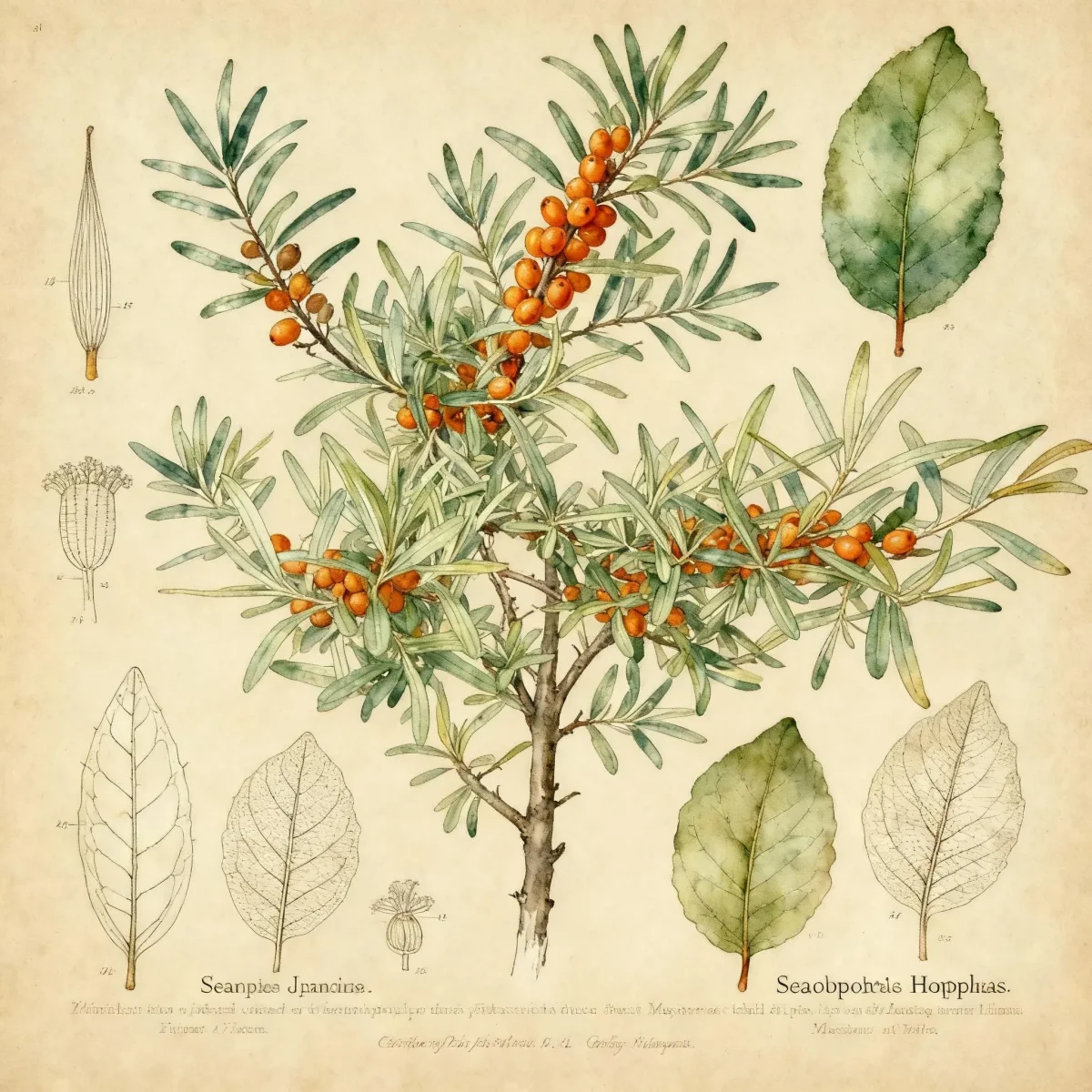 Sea buckthorn (Hippophae rhamnoides)