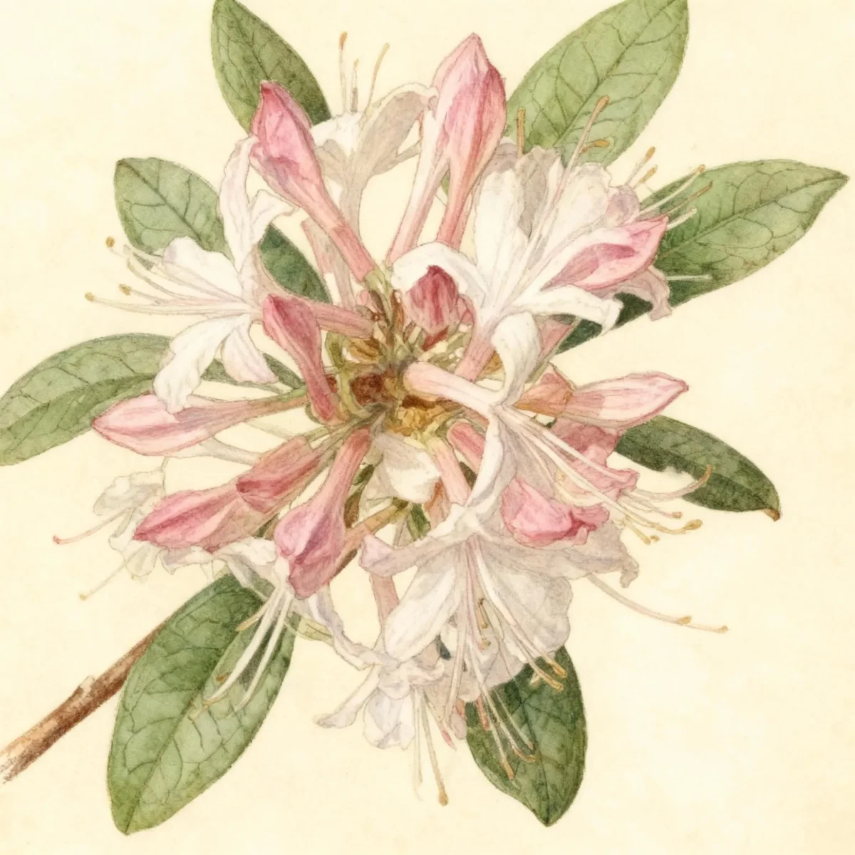 Deciduous azalea (Rhododendron atlanticum)