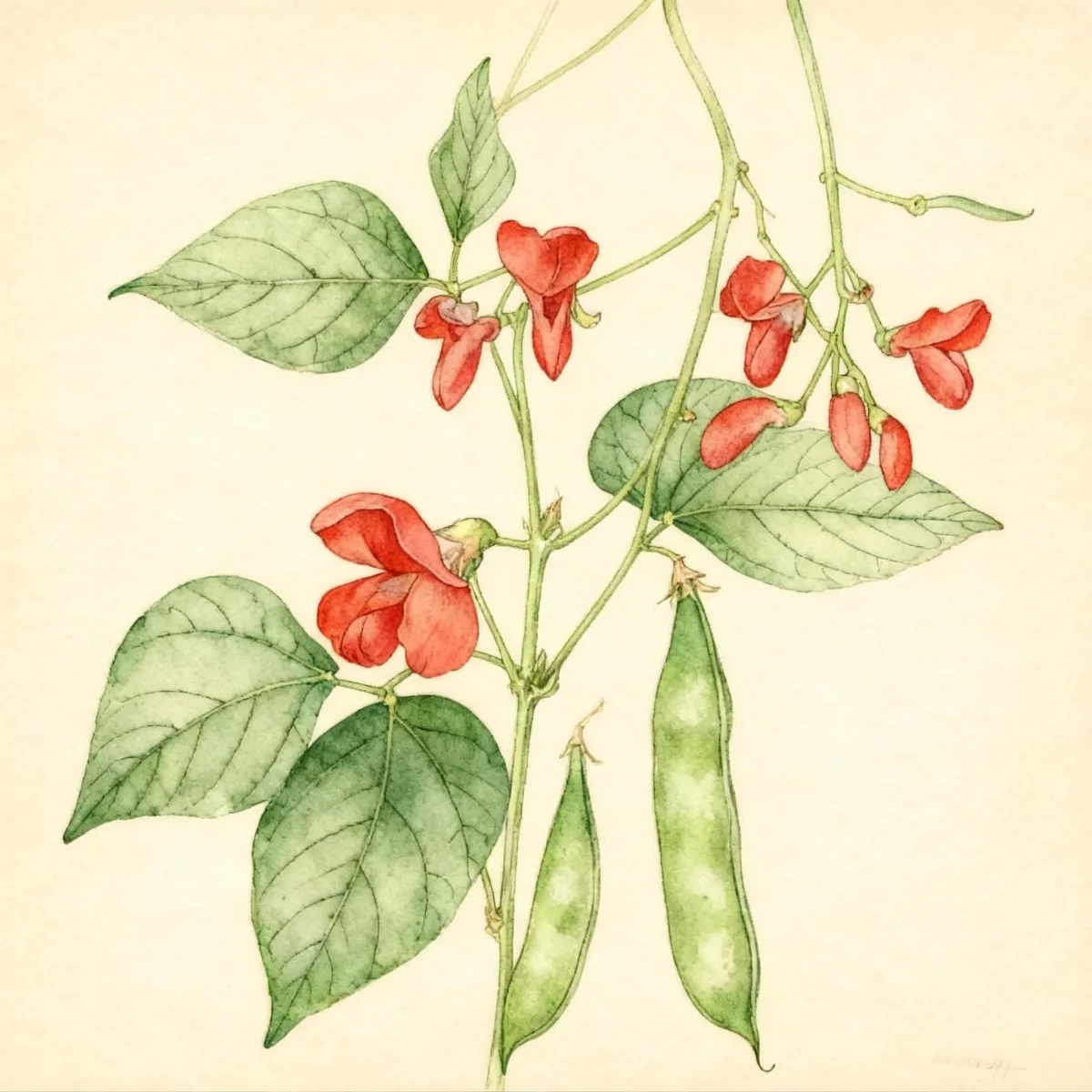 Snap bean (Phaseolus coccineus)