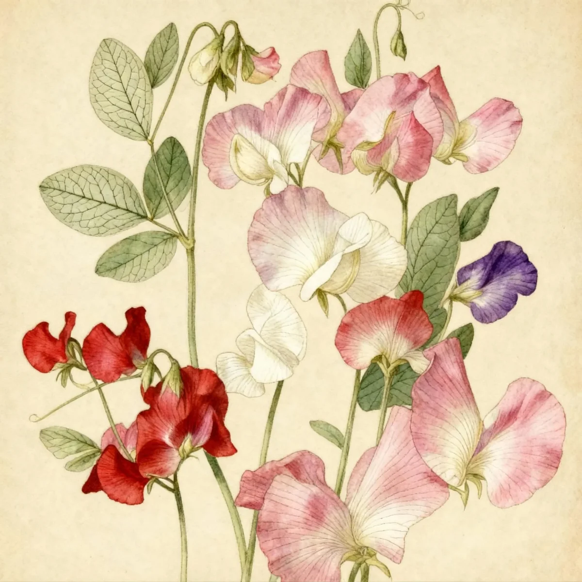 Sweet pea (Lathyrus odoratus)