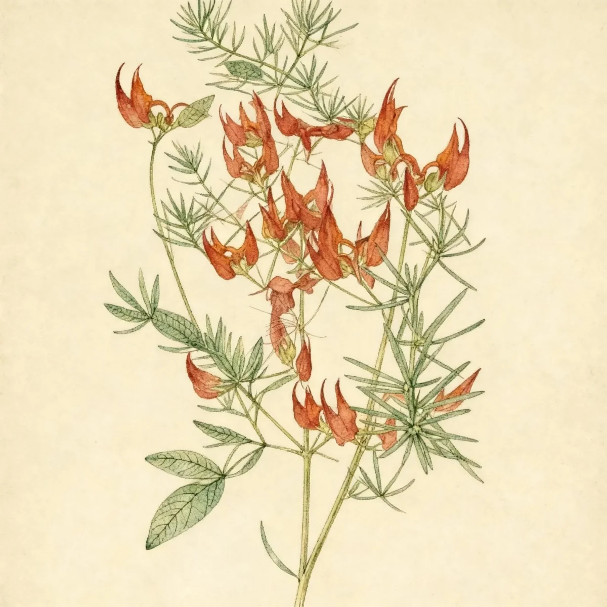 Parrot's beak (Lotus berthelotii)