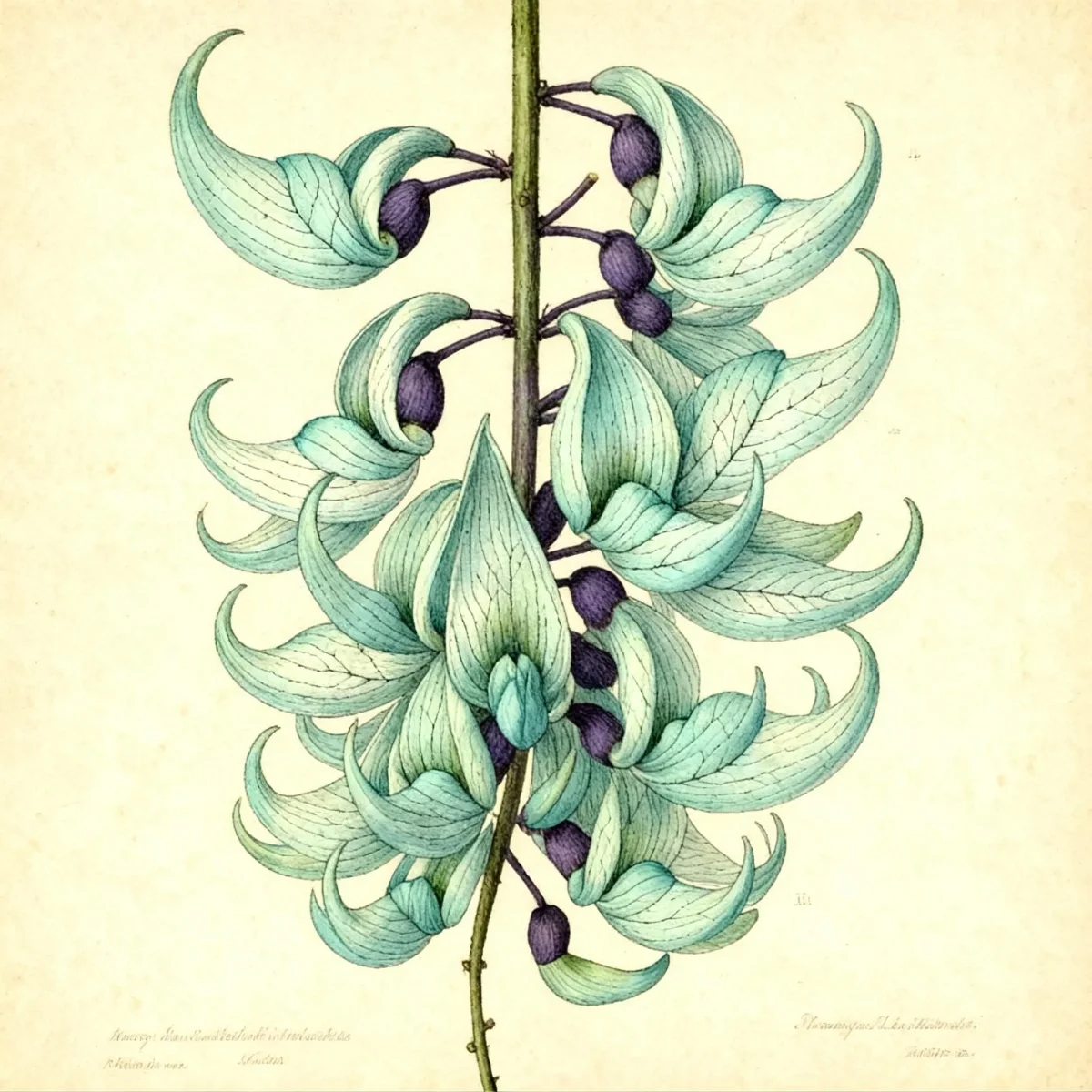 Jade vine (Strongylodon macrobotrys)