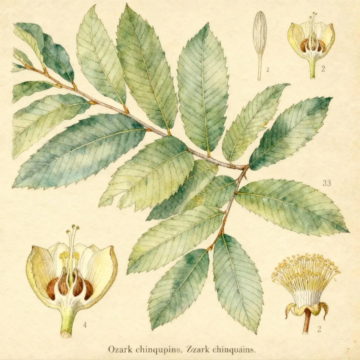Ozark chinquapin (Castanea ozarkensis)