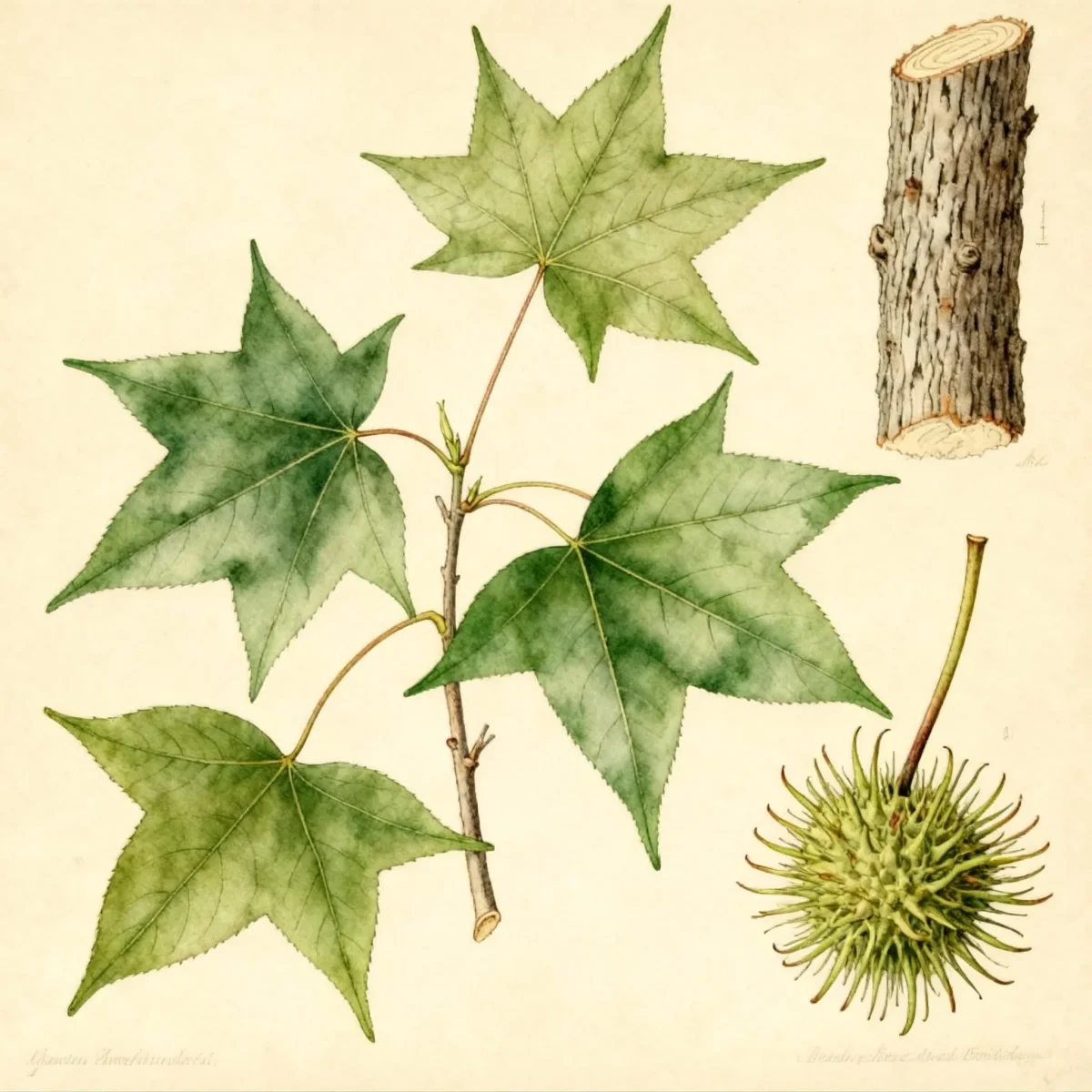 Formosan gum (Liquidambar formosana)