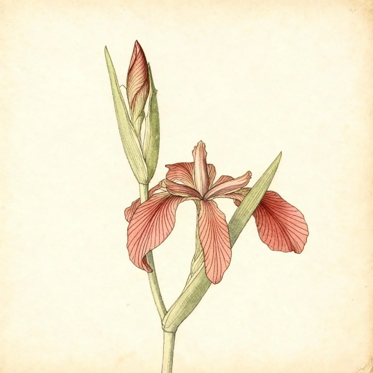 Copper iris (Iris fulva)