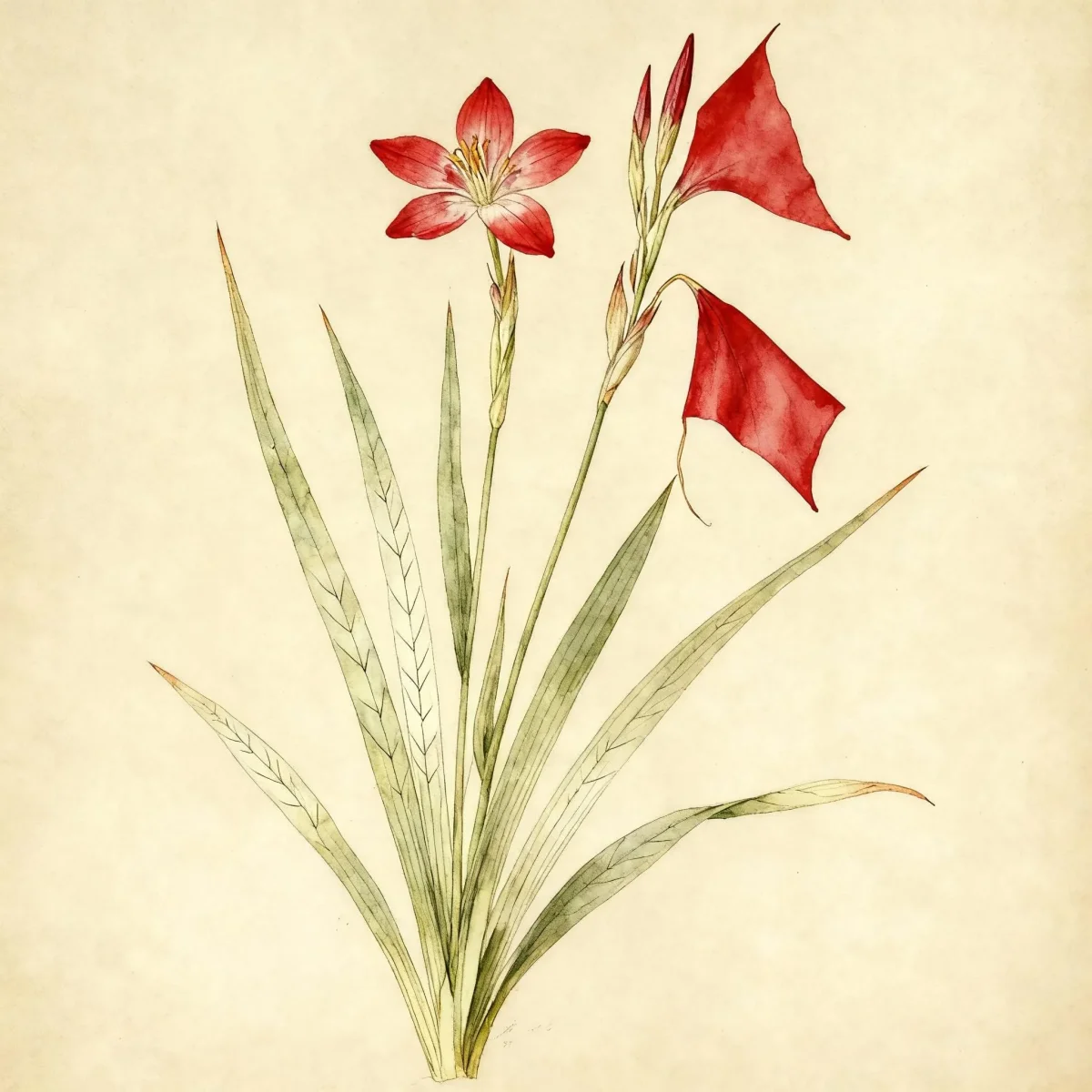 Crimson flag lily