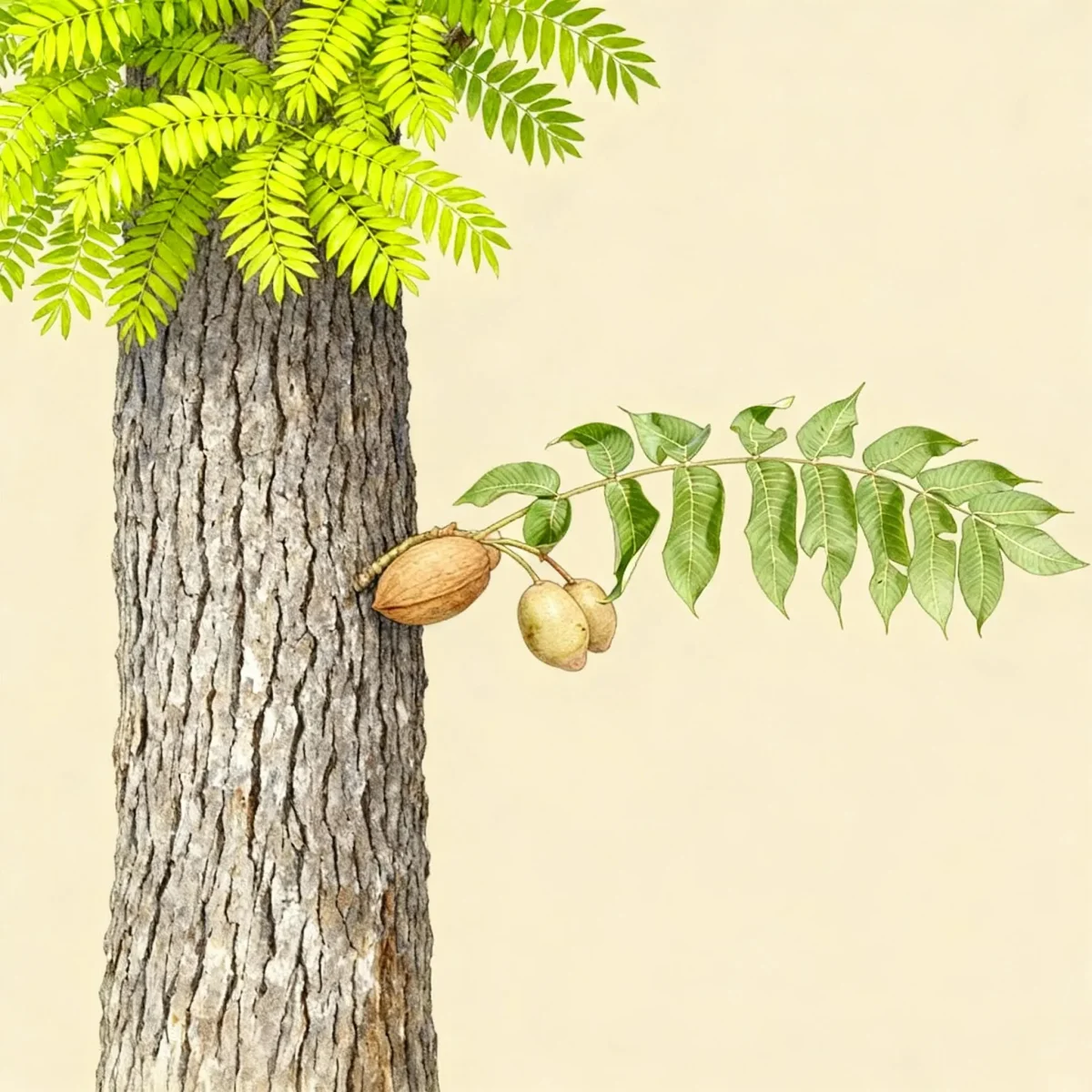 Butter nut (Juglans cinerea)