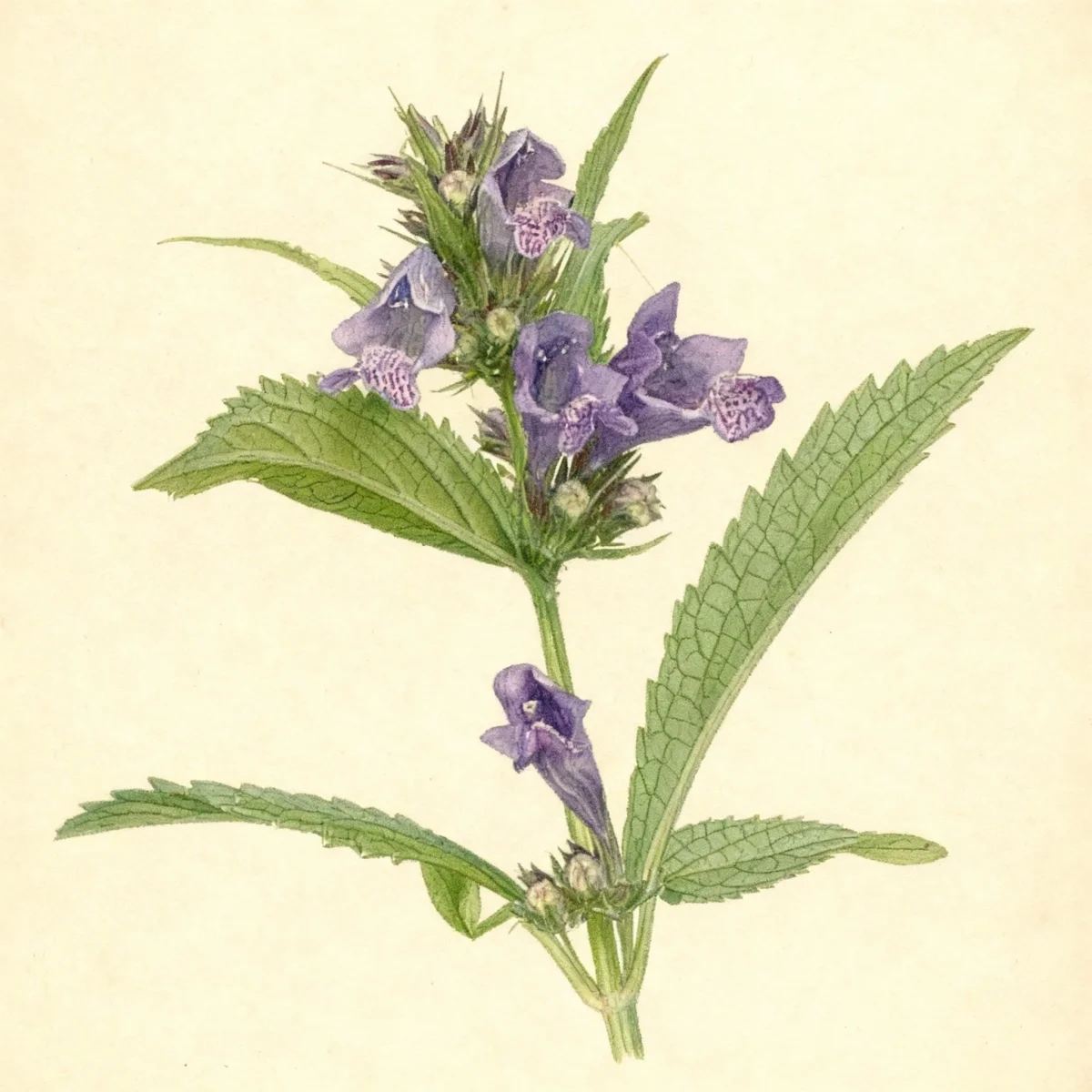 Short-stalked catmint (Nepeta subsessilis)