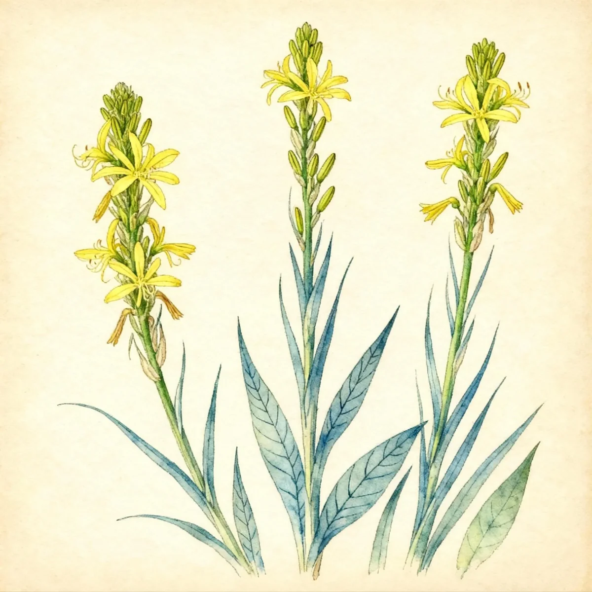 King's spear (Asphodeline lutea)