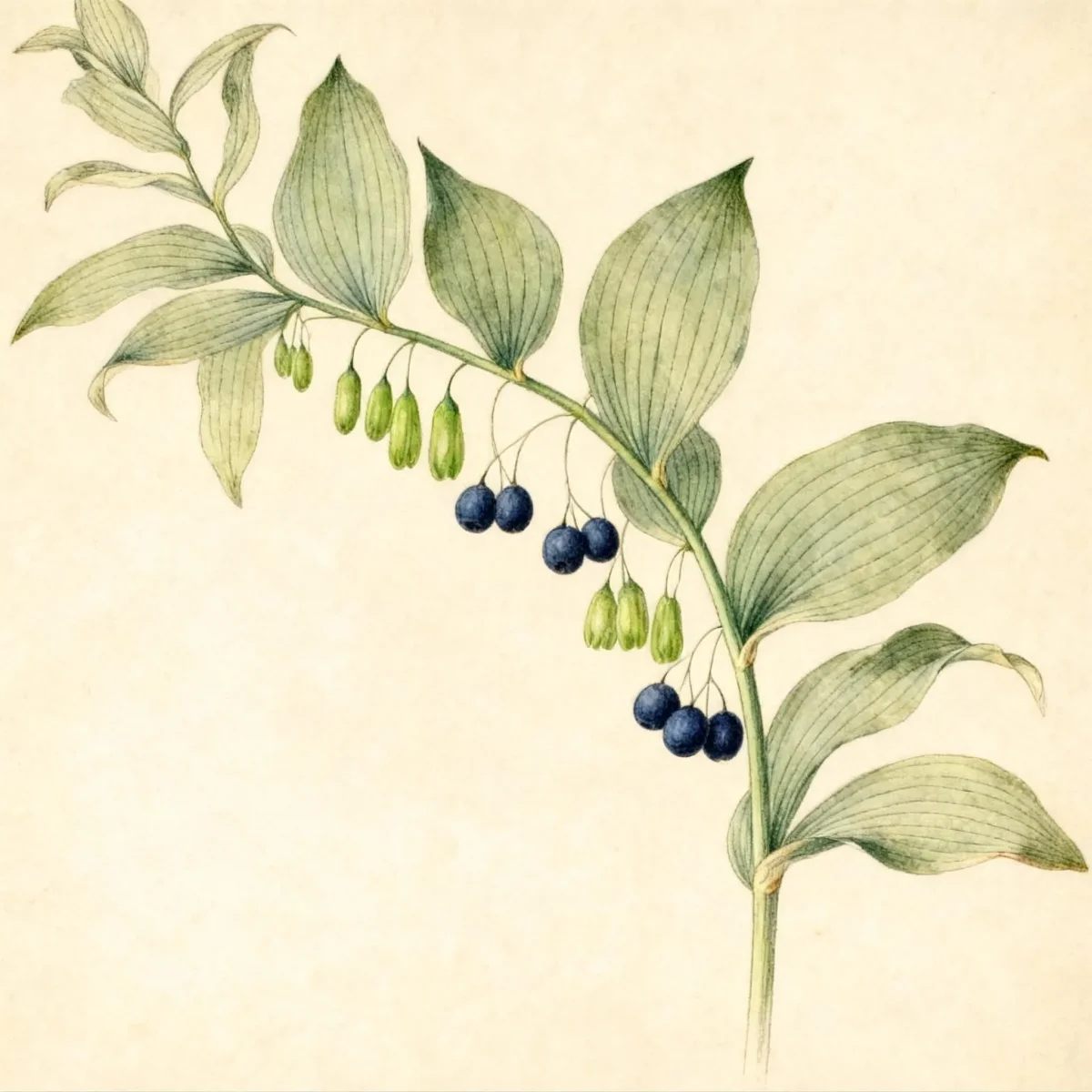 Solomon's seal (Polygonatum biflorum)