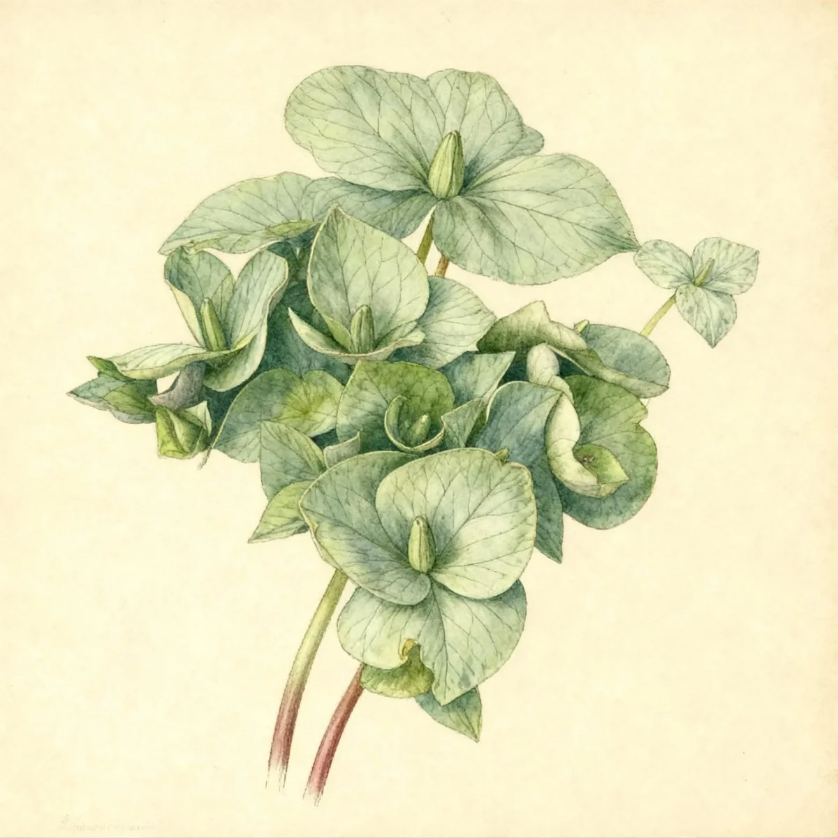 Little sweet Betsy (Trillium cuneatum)