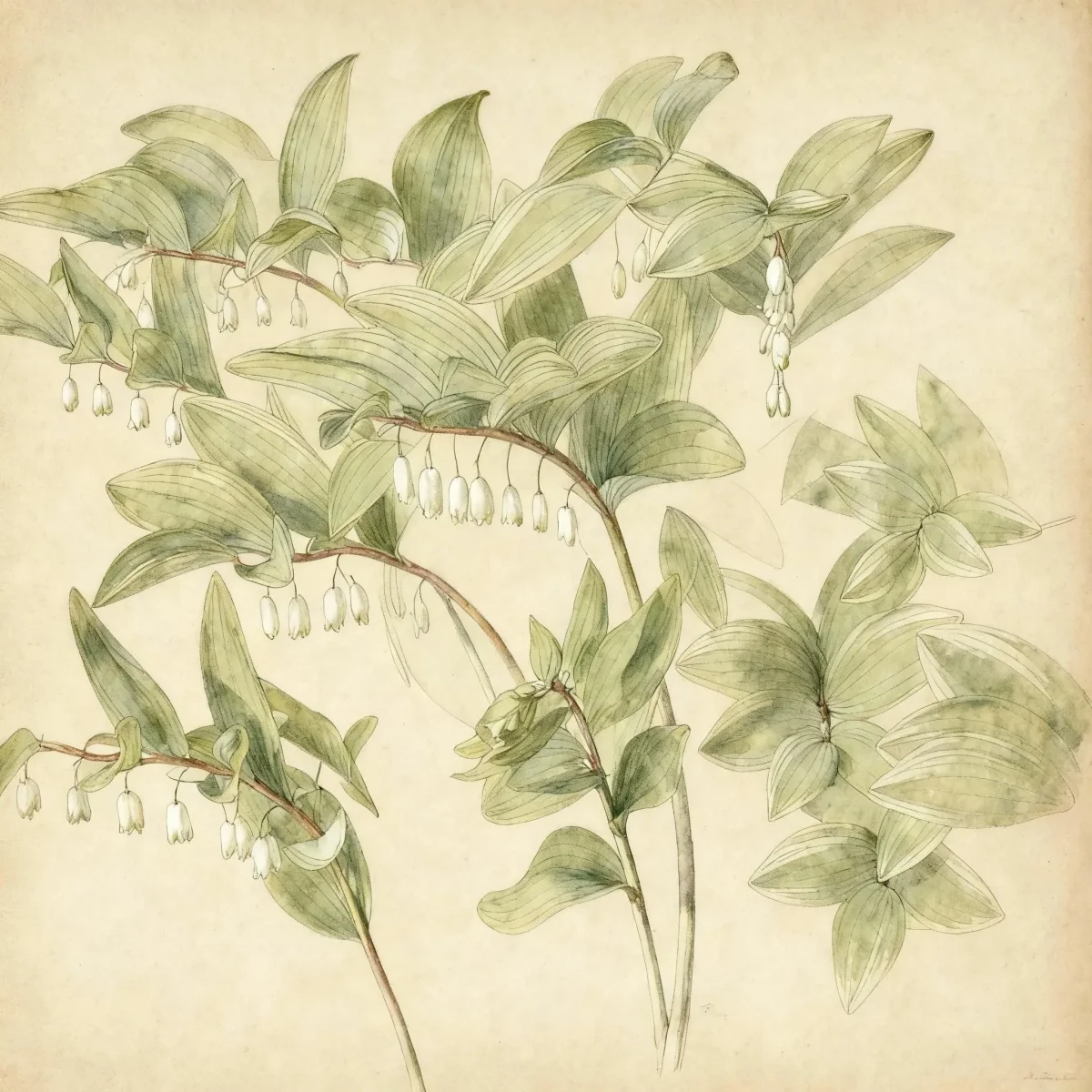 Giant Solomon's seal (Polygonatum biflorum var. commutatum)