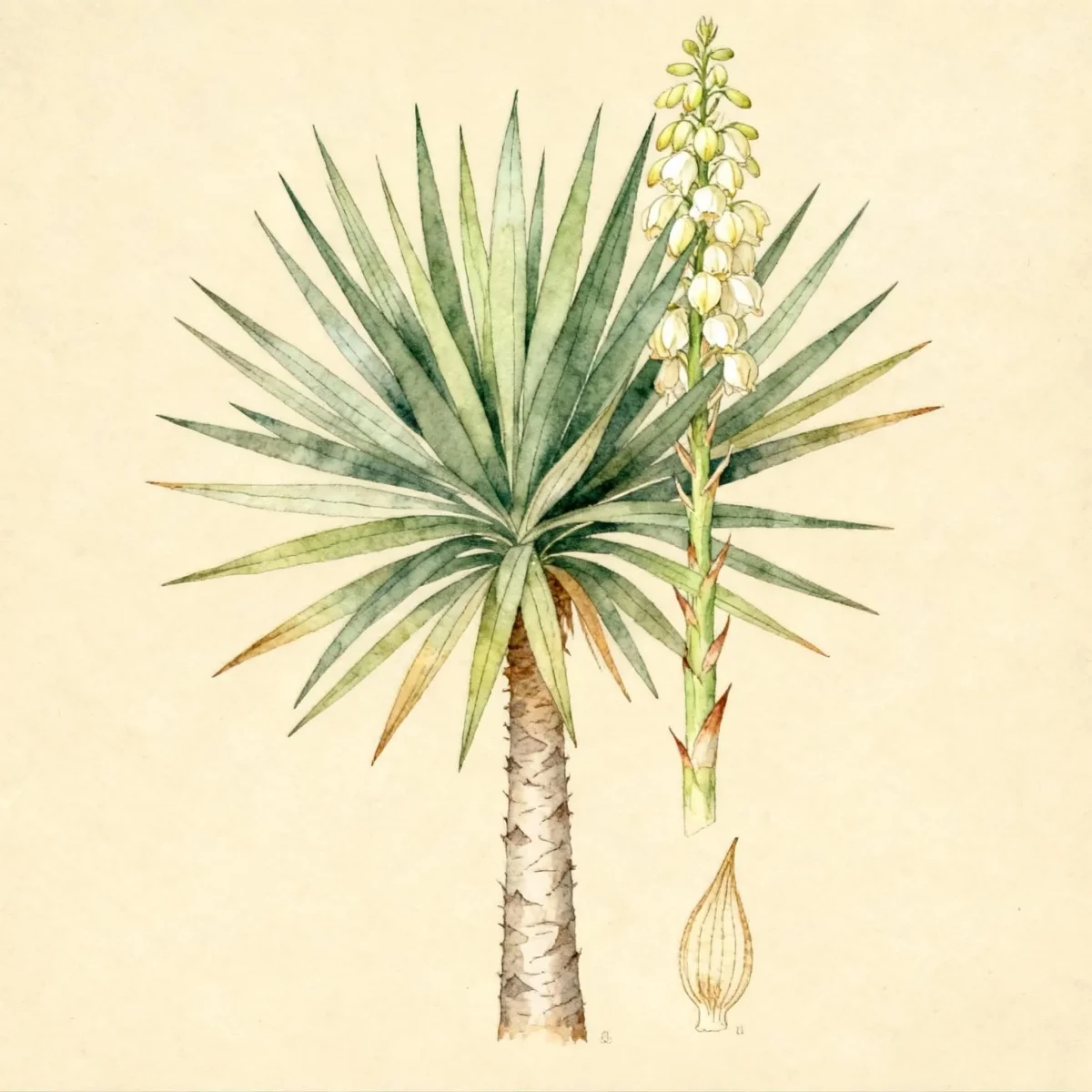 Spineless yucca (Yucca elephantipes)