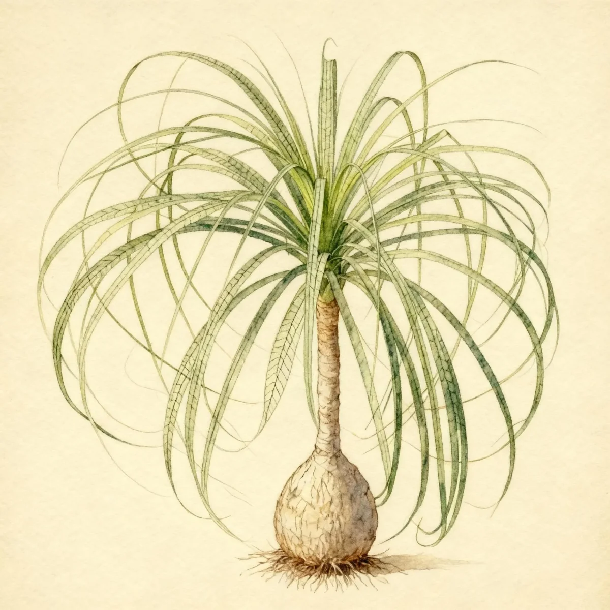 Ponytail palm (Beaucarnea recurvata)