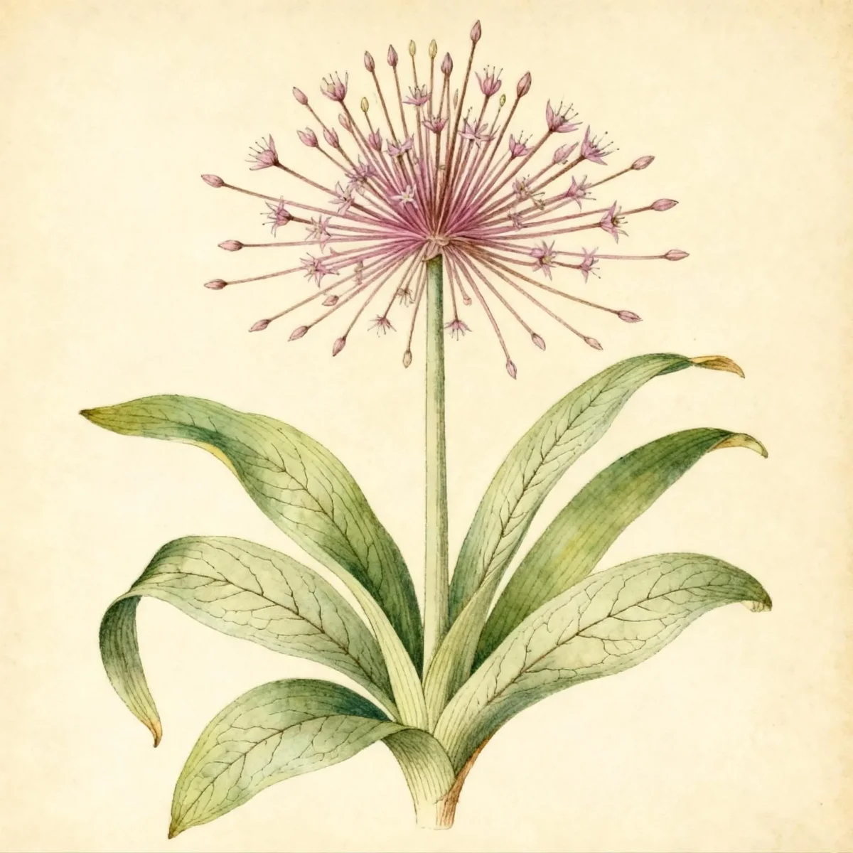 Ornamental onion (Allium schubertii)