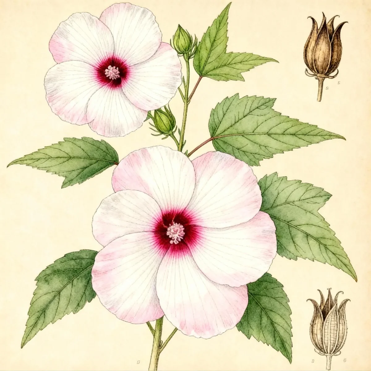 Rose mallow (Hibiscus laevis)