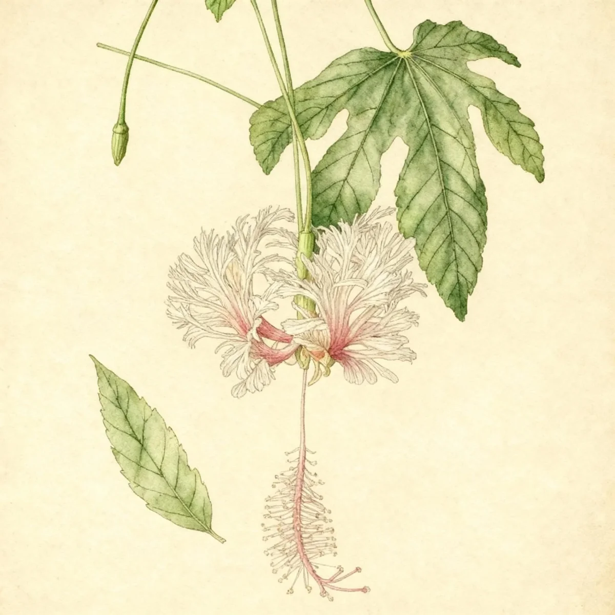 Fringed rosemallow (Hibiscus schizopetalus)