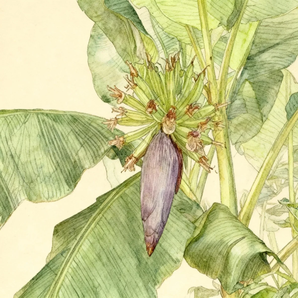 Edible banana (Musa × paradisiaca)