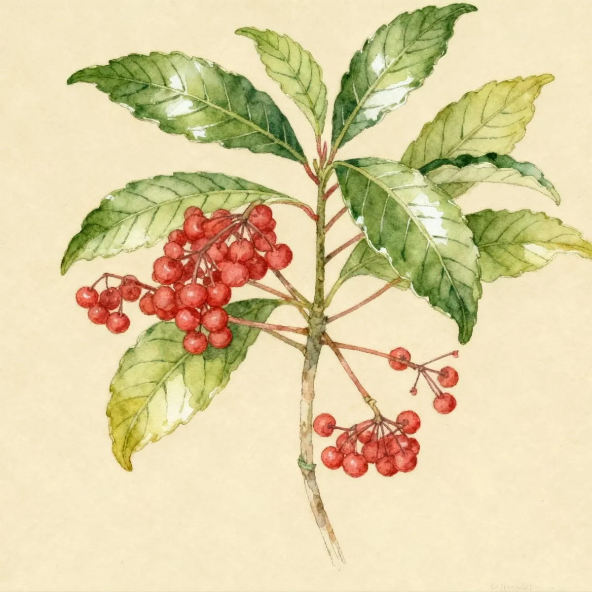 Hen's eyes (Ardisia crenata)