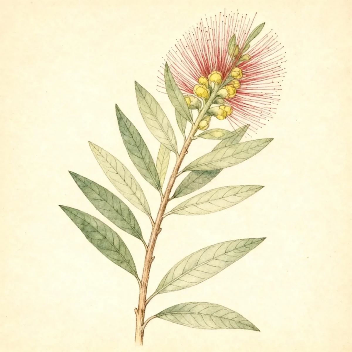 Crimson bottlebrush (Callistemon citrinus)