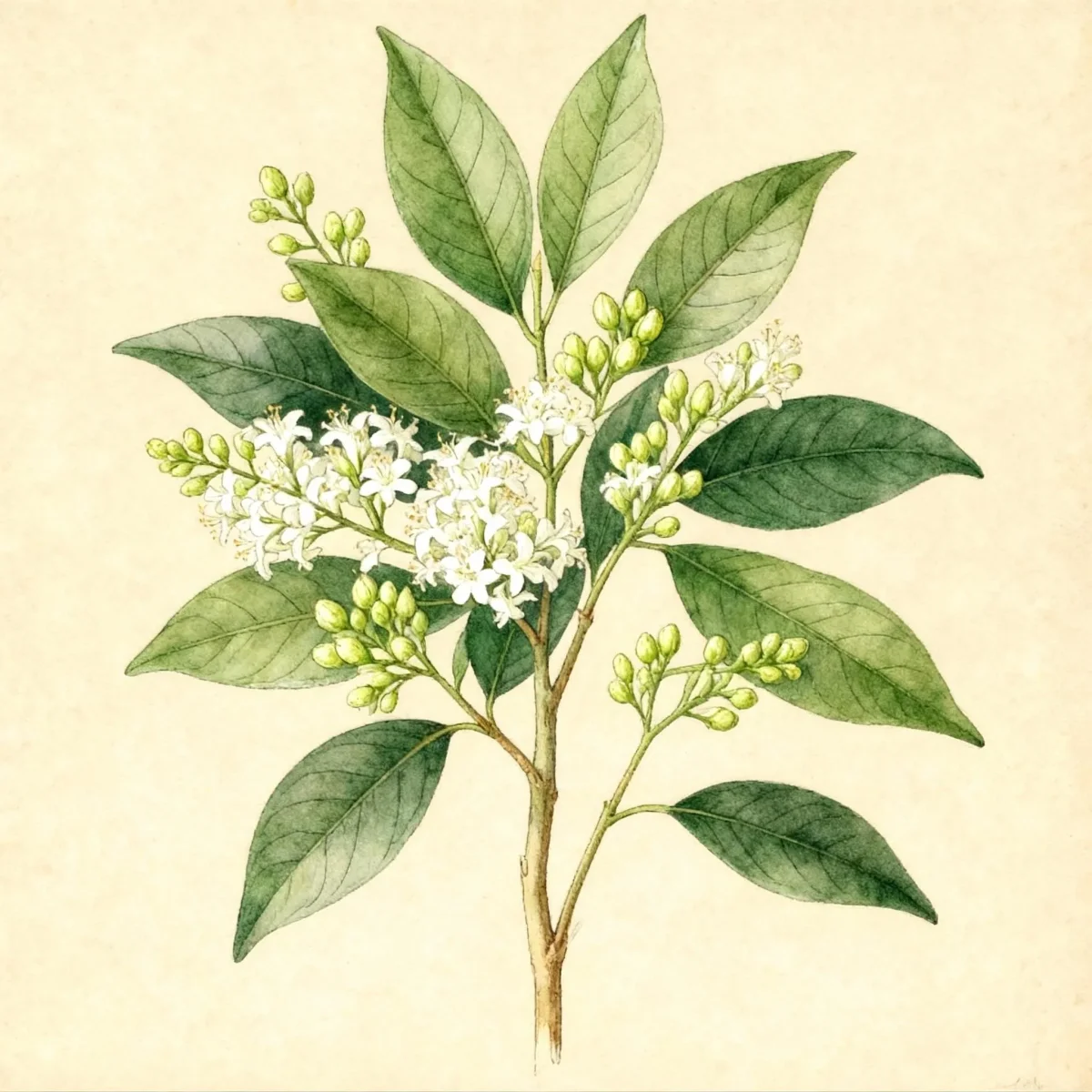 Glossy privet (Ligustrum lucidum)