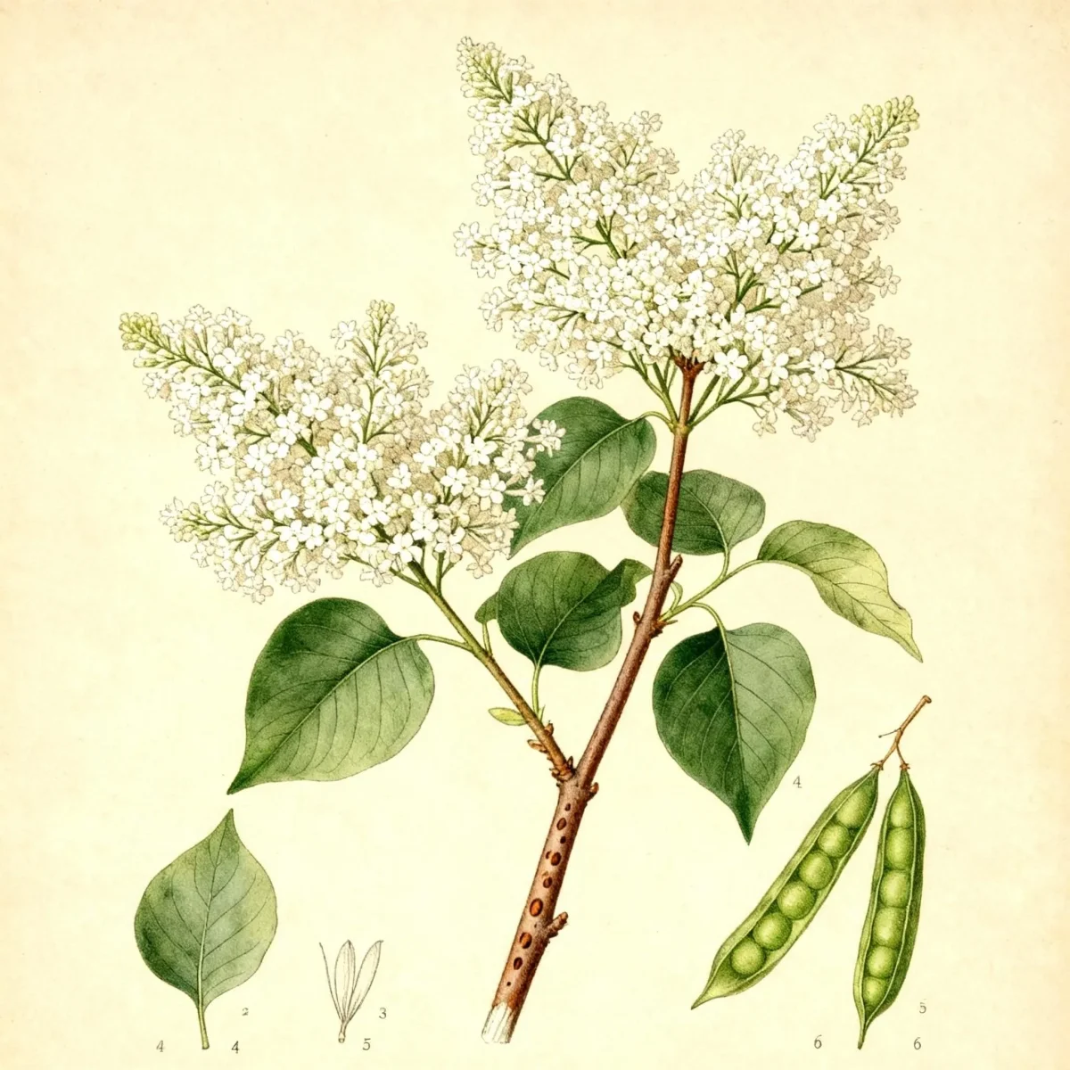 Japanese tree lilac (Syringa reticulata)