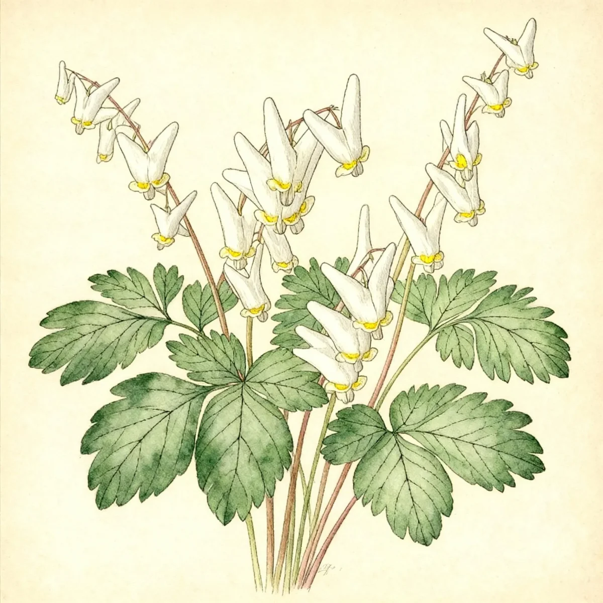 Dutchman's breeches (Dicentra cucullaria)
