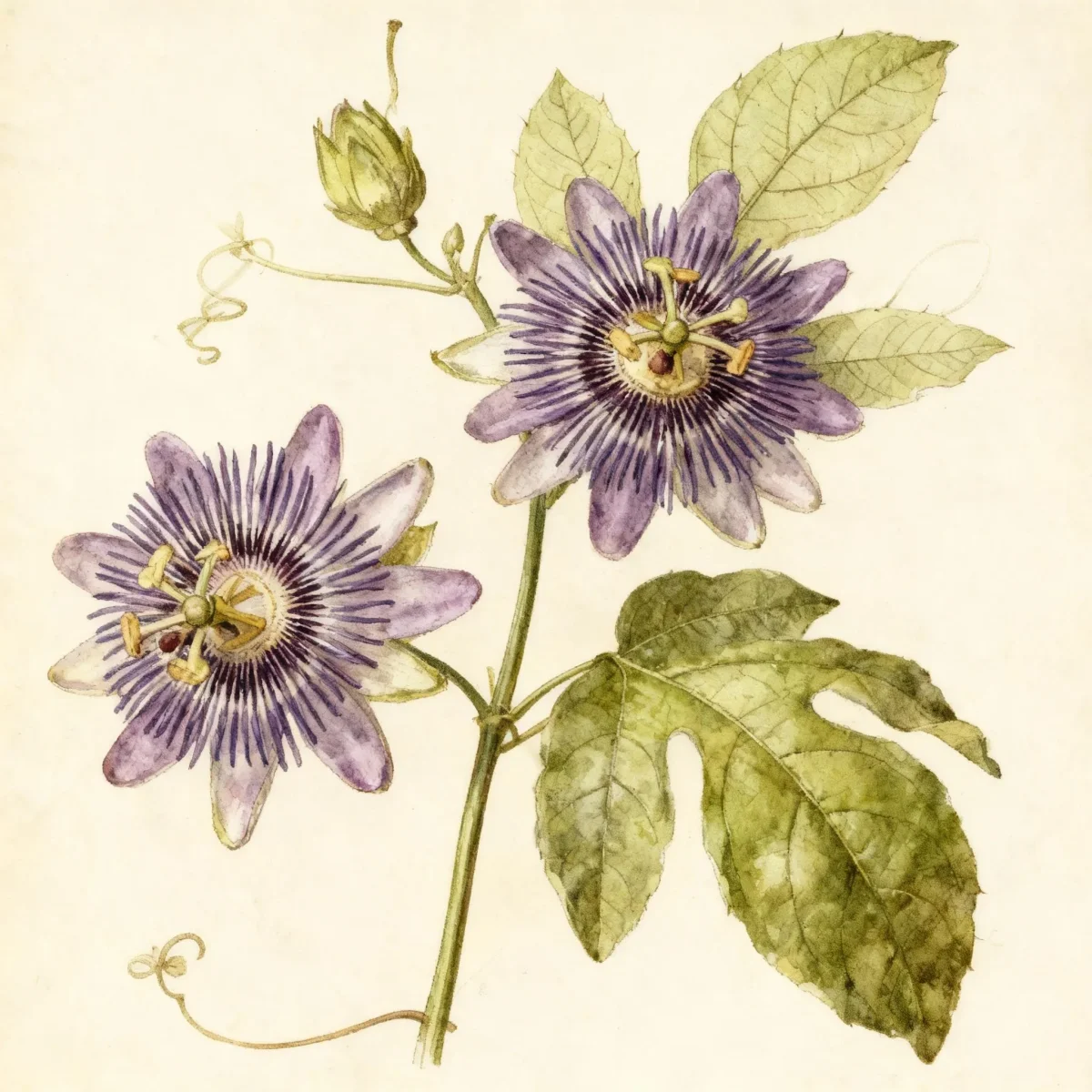 Purple granadilla (Passiflora edulis)