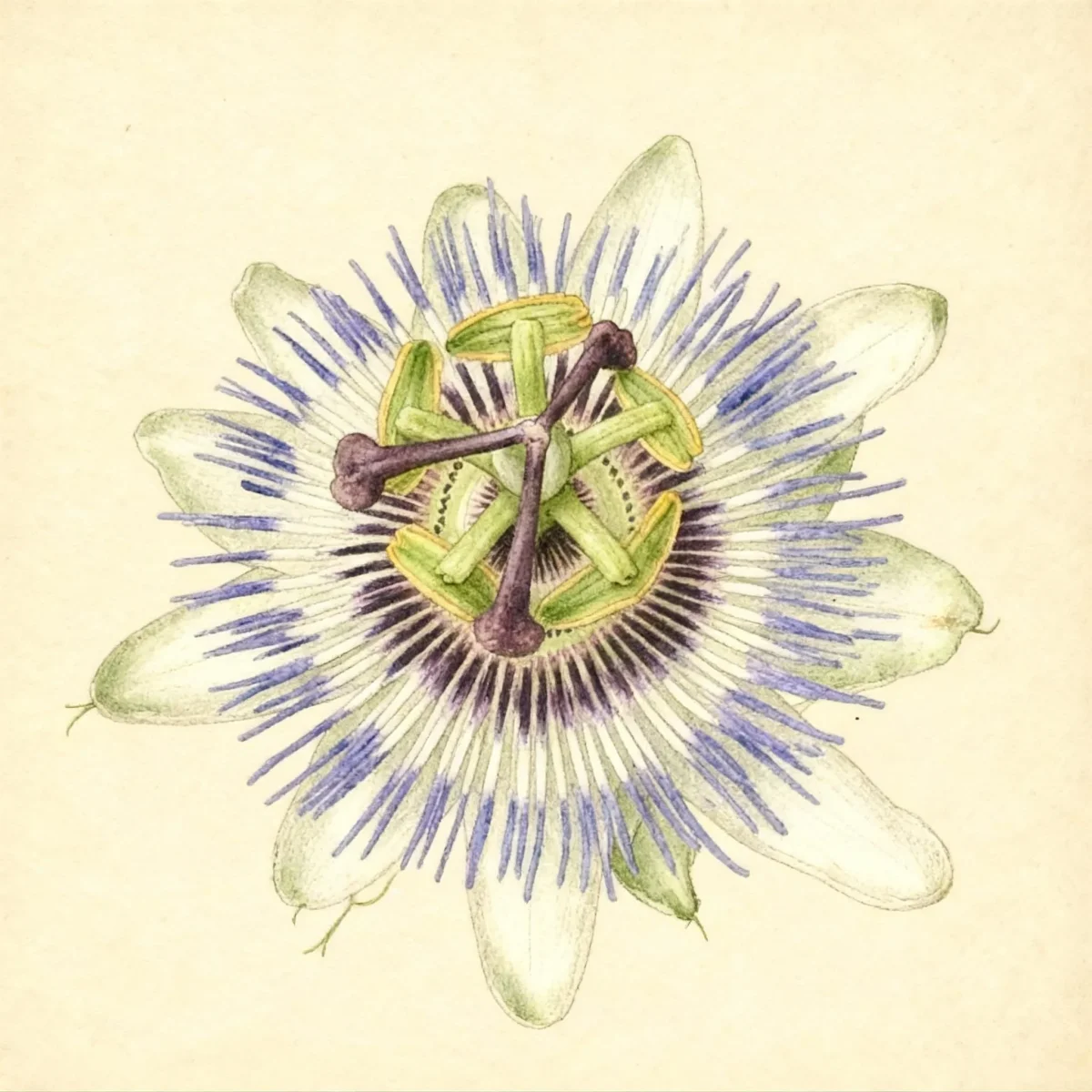 Blue passionflower (Passiflora caerulea)