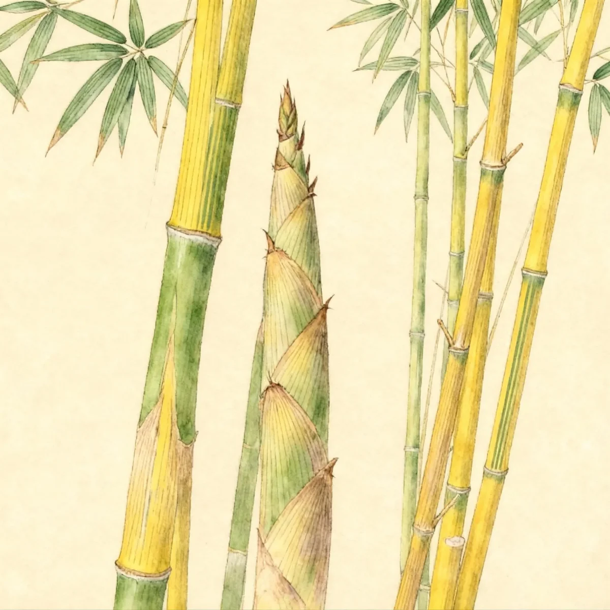 Yellow groove bamboo