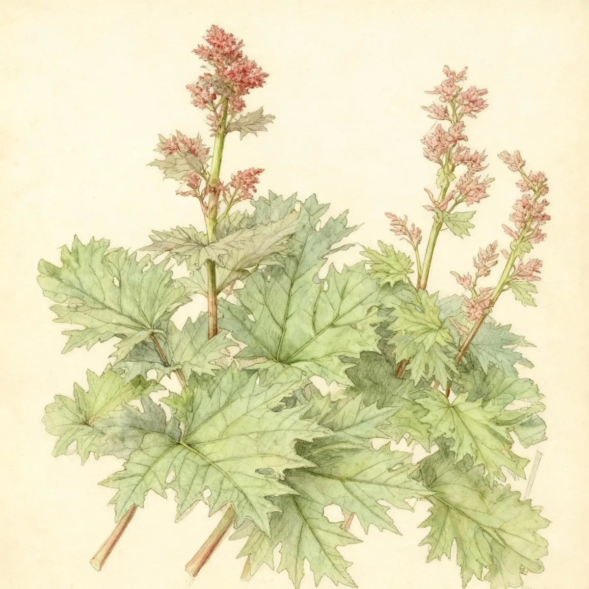 Chinese rhubarb (Rheum palmatum)