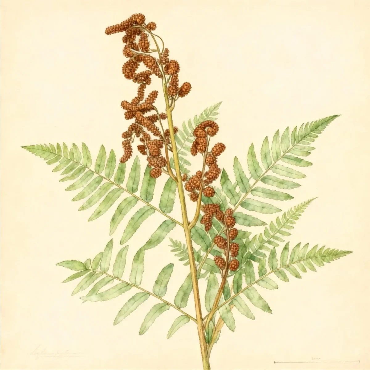 Royal fern (Osmunda regalis var. spectabilis)