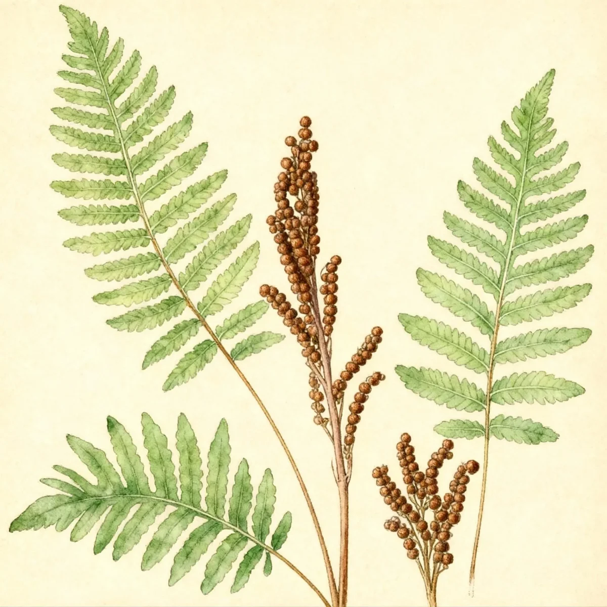 Sensitive fern (Onoclea sensibilis)