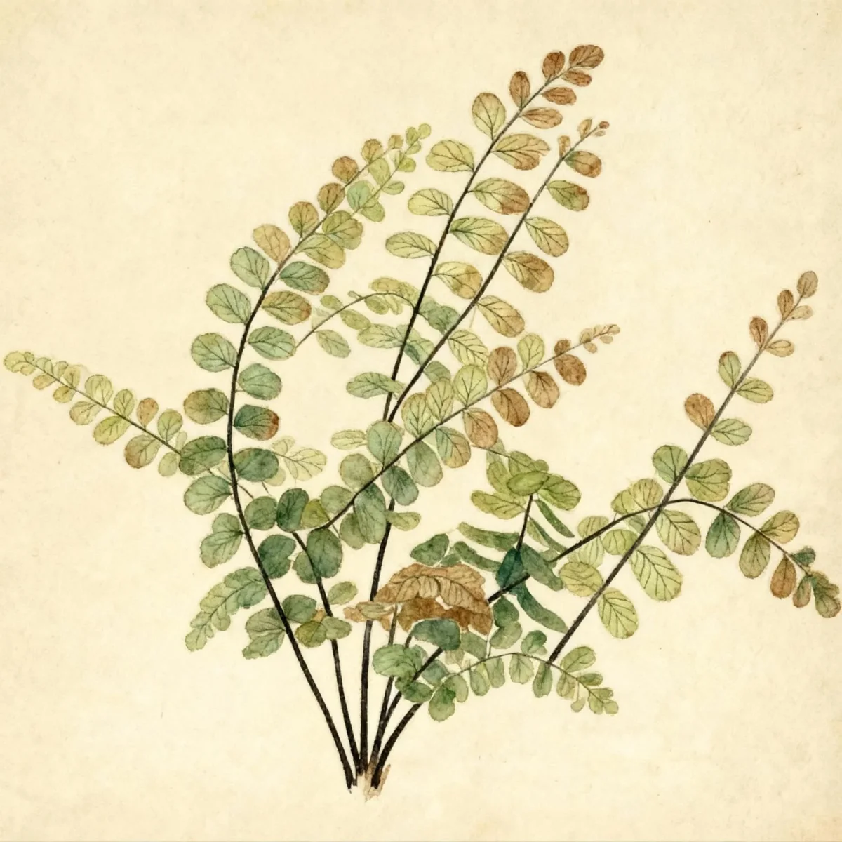 Maidenhair spleenwort (Asplenium trichomanes)