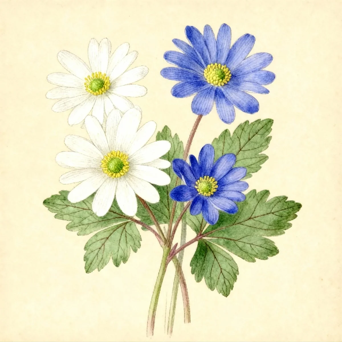 Windflower (Anemone blanda)