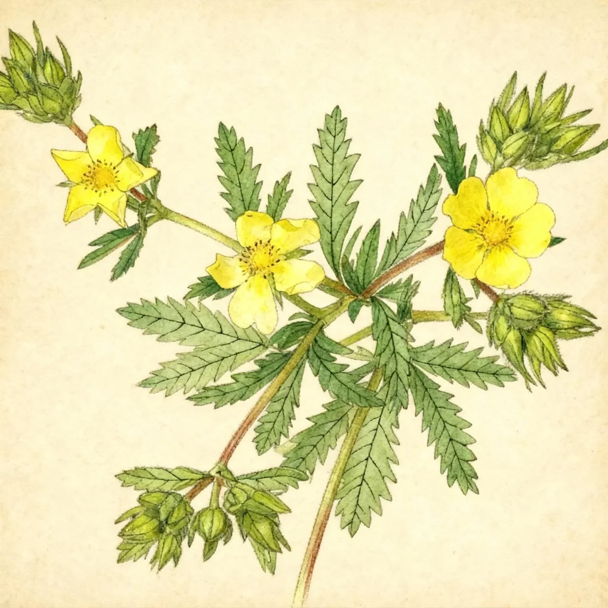 Cinquefoil (Potentilla gracilis)