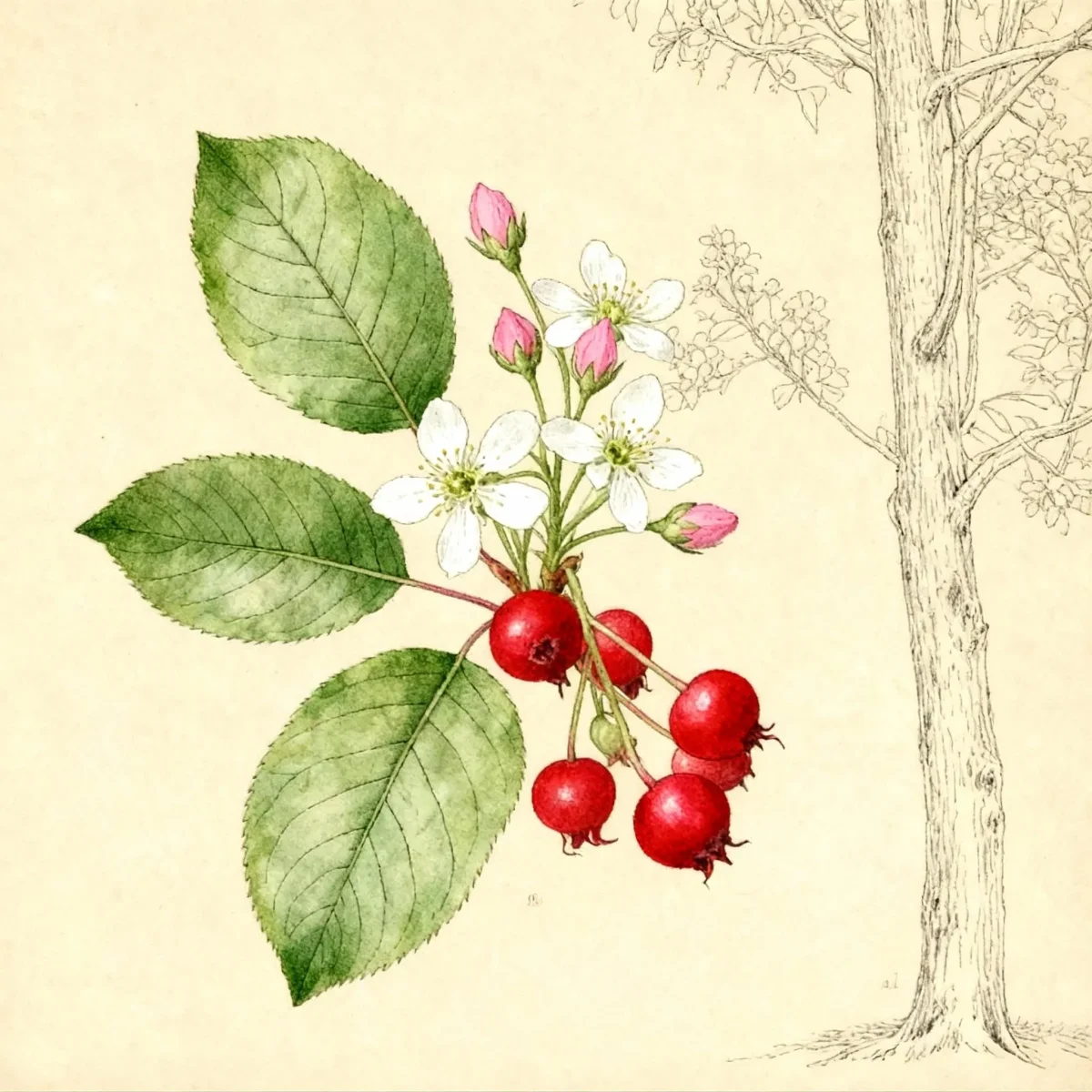Serviceberry (Amelanchier arborea)