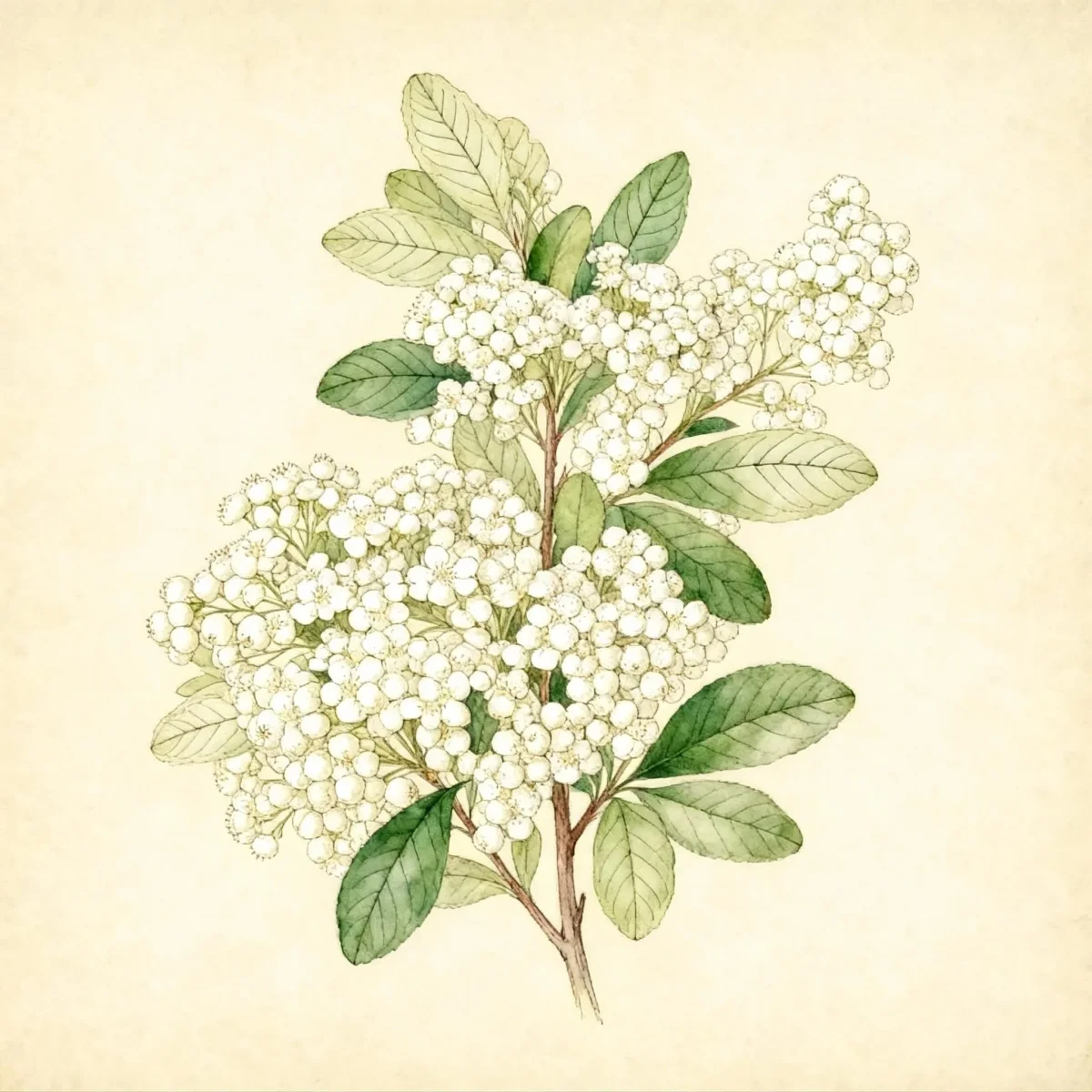 Scarlet firethorn (Pyracantha coccinea)