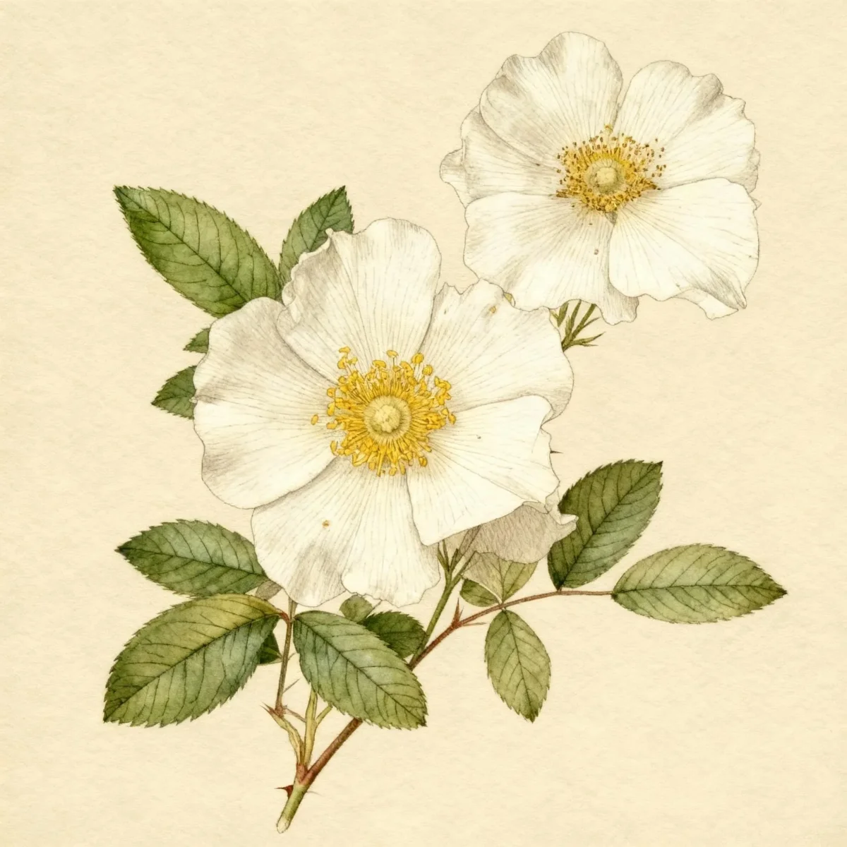 Cherokee rose (Rosa laevigata)
