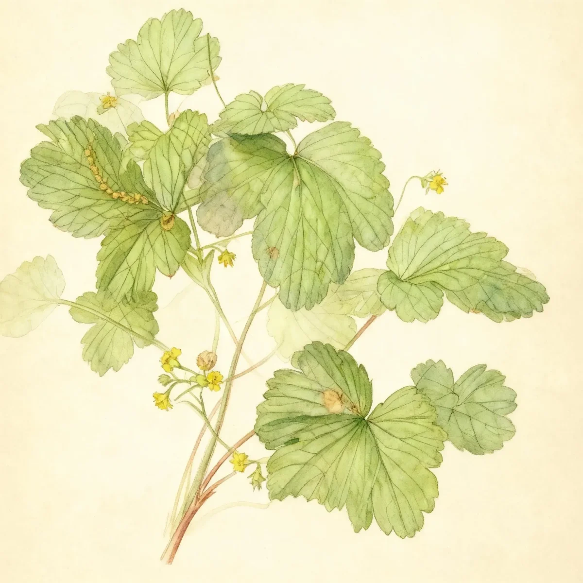 Piedmont barren strawberry (Waldsteinia lobata)