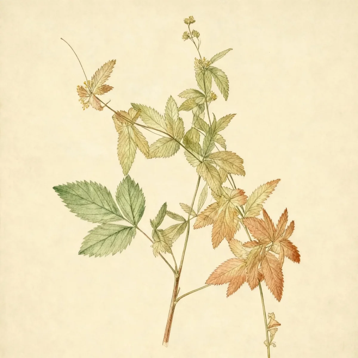 Indian physic (Gillenia trifoliata)