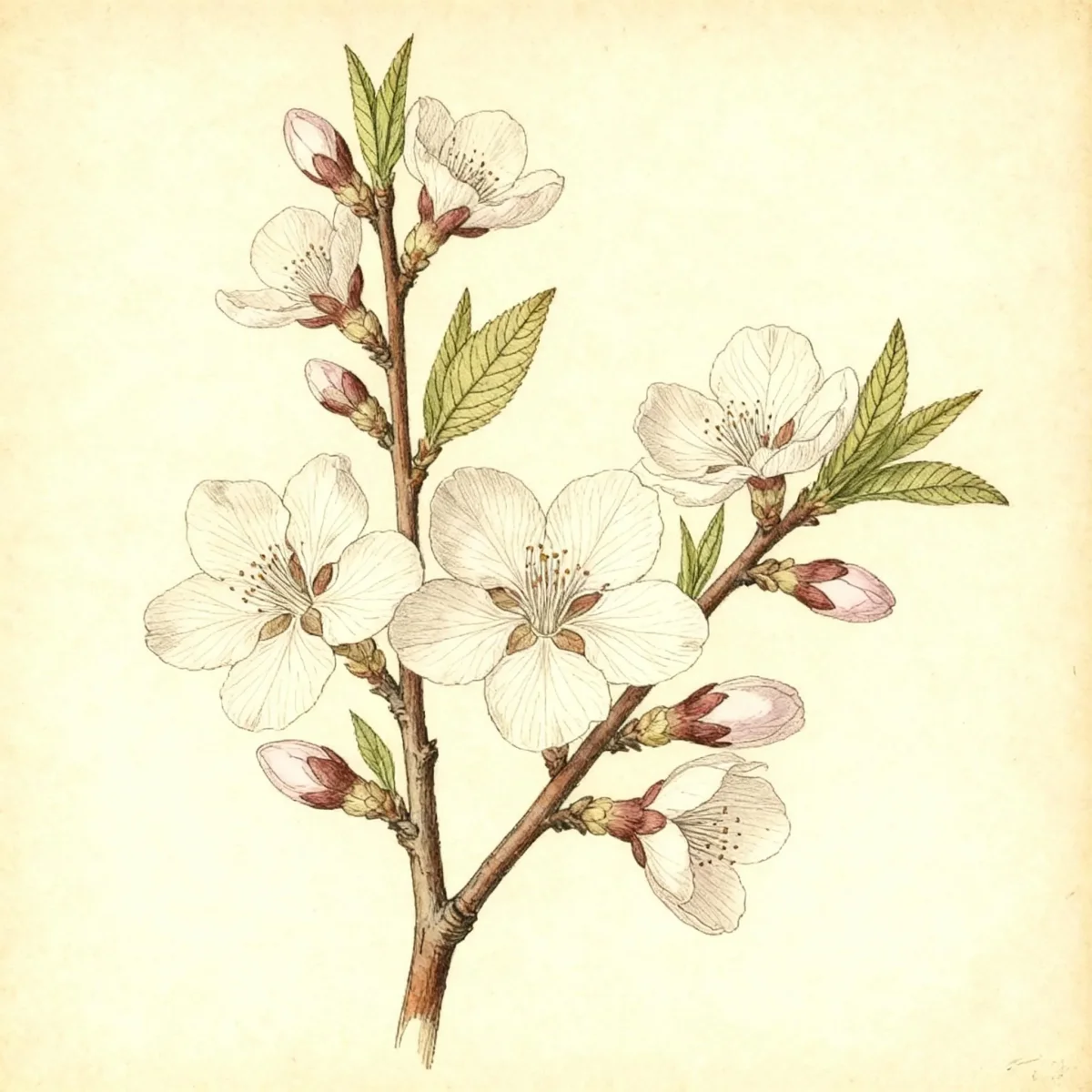 David's peach (Prunus davidiana)