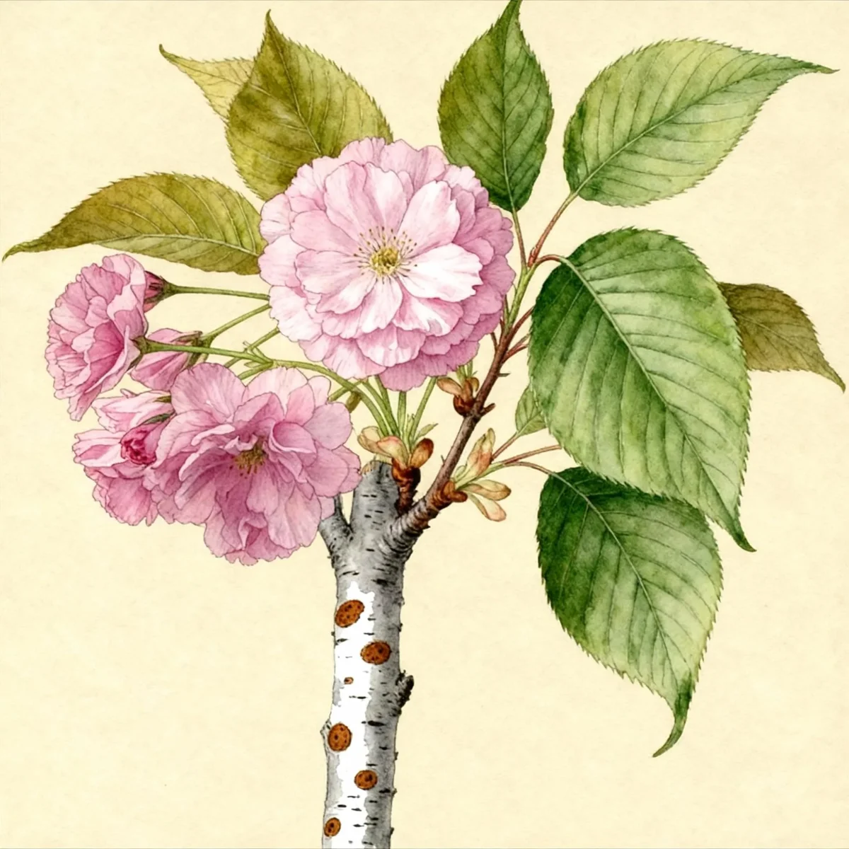 Sargent cherry (Prunus sargentii)