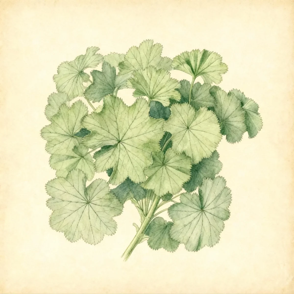 Lady's mantle (Alchemilla mollis)