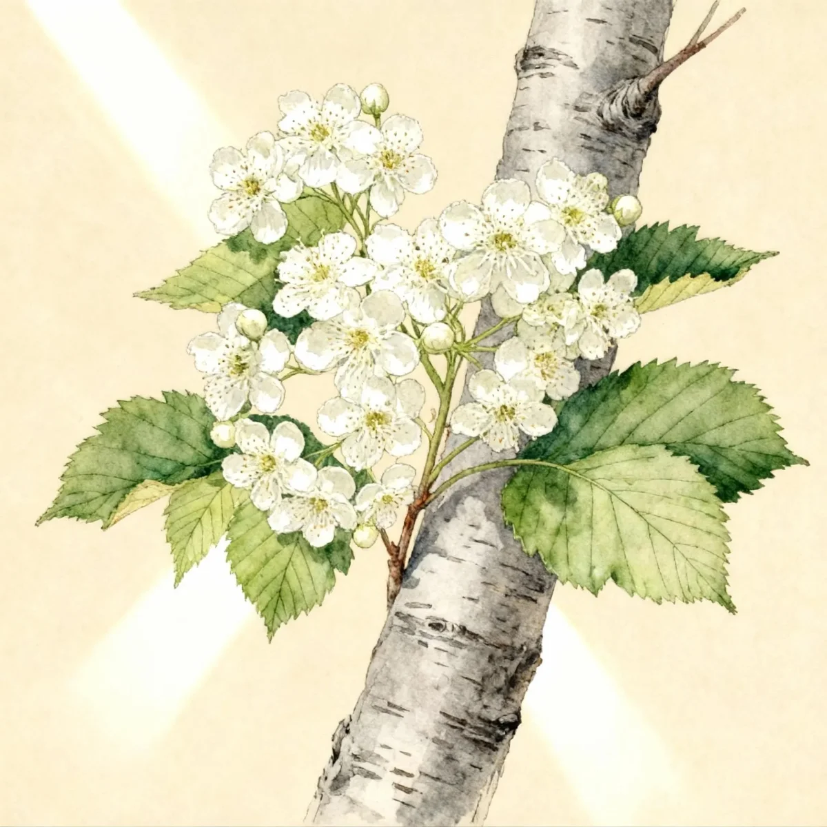 Mountain ash (Sorbus alnifolia)