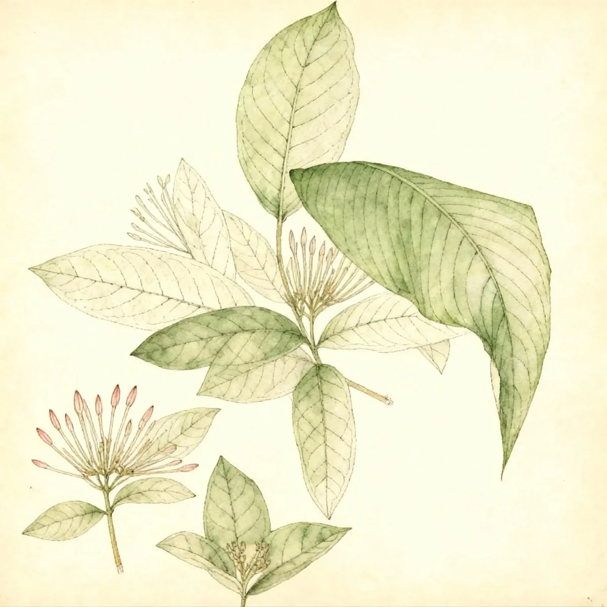 Flame of the woods (Ixora coccinea)