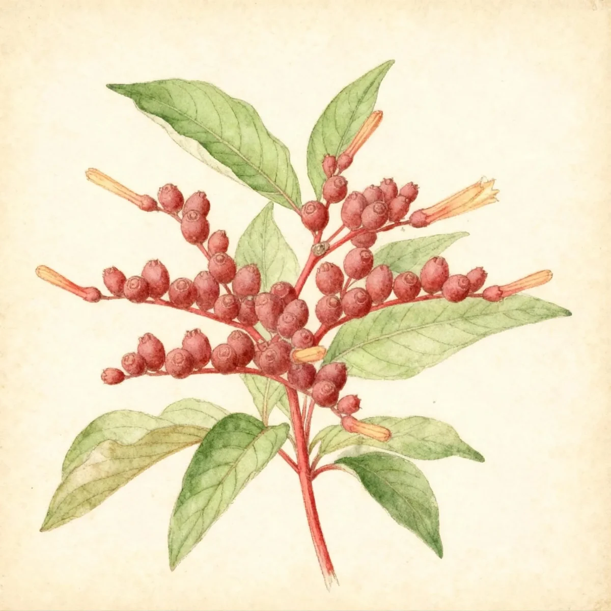 Scarlet bush (Hamelia patens)