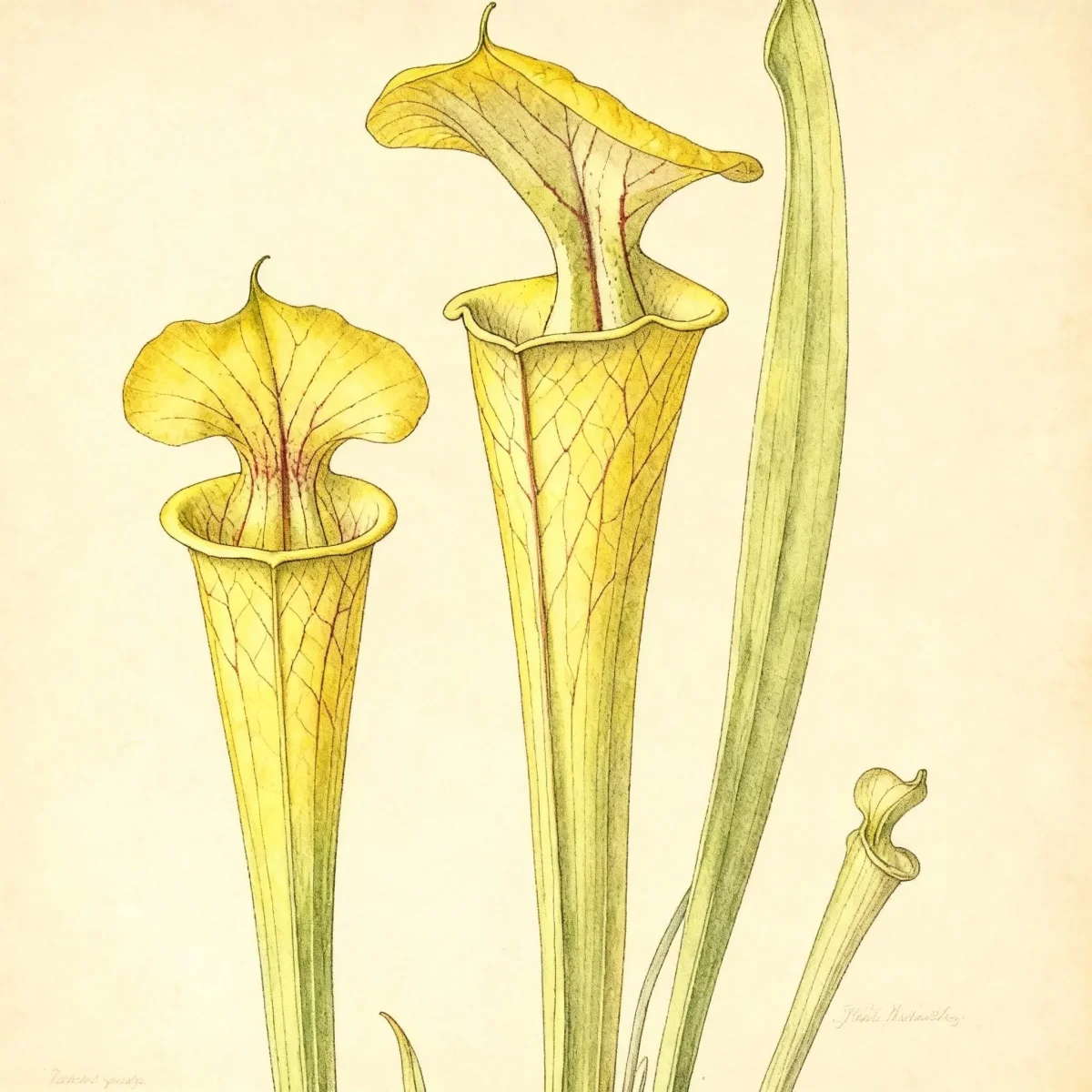 Yellow pitcher plant