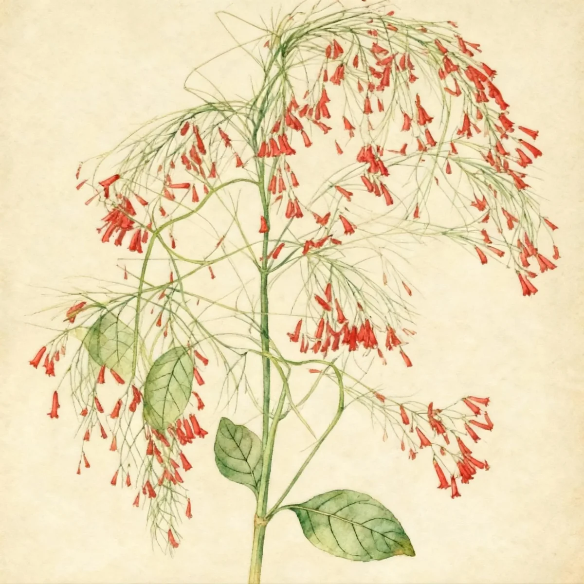 Fountainbush (Russelia equisetiformis)